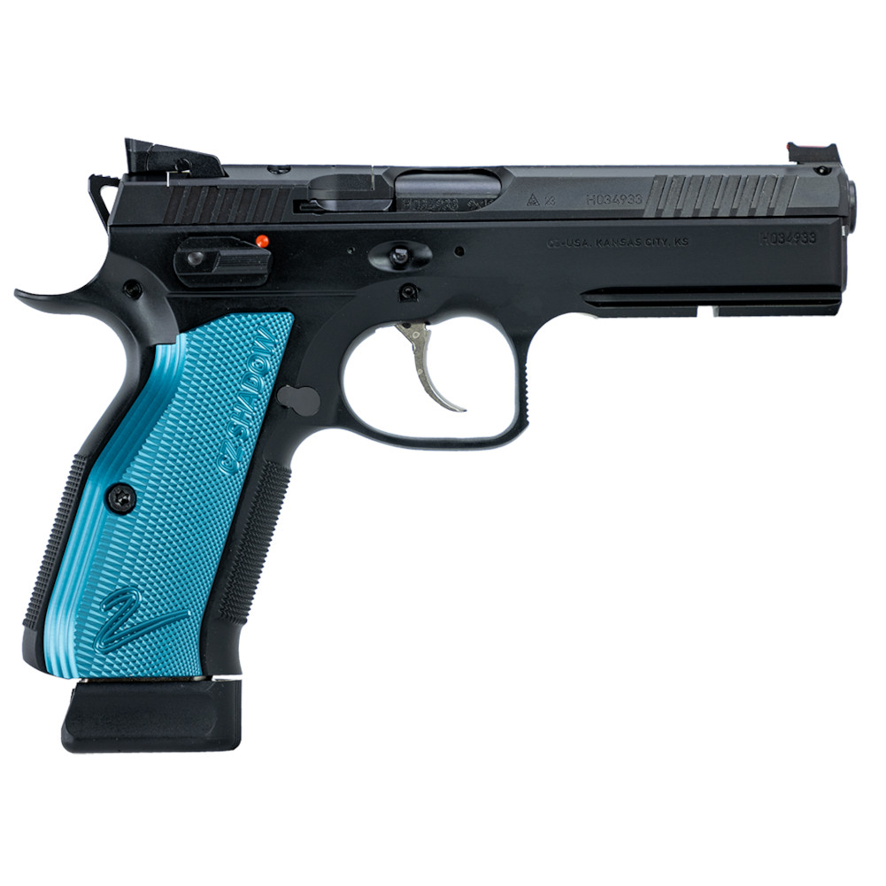 CZ SHADOW2 アルミニウム SHORTグリップ & マグウェル　ブルー CZ 75 Shadow 2 9mm Optic Ready Semi-Auto Pistol 91251