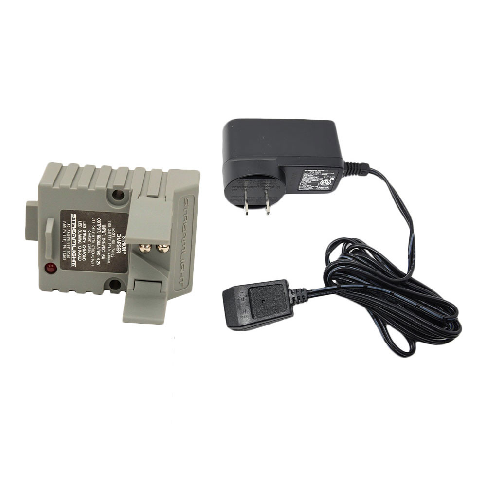 streamlight flashlight charger STREAMLIGHT Strion Flashlight Charger Holder with 100V/120V AC Type A Wall  Adapter Charge Cord (22060-74102-BUNDLE)