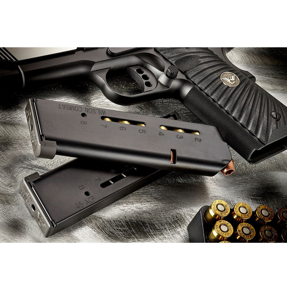 WILSON COMBAT 8rd Black Mag Lo-Profile Base Pad 500BC