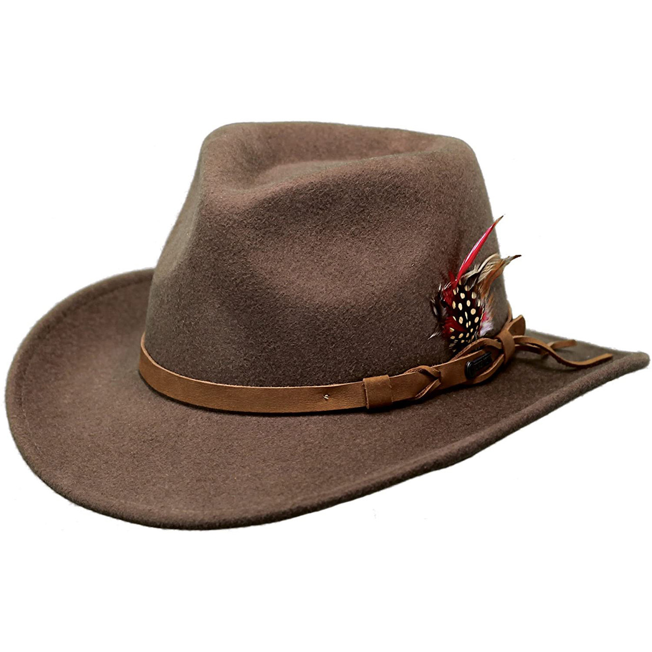 §§OUTBACK ハット  SIZE L ブラウン RANDWICK1321 ウール100％ ブラウン OUTBACK TRADING Randwick Brown Western Hat 1321-BRN