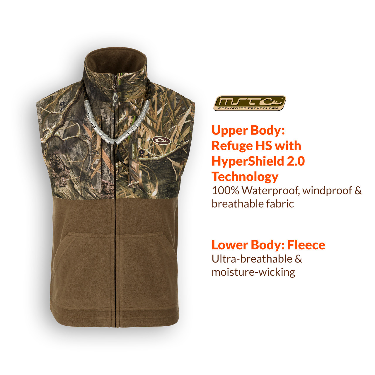 DRAKE MST Eqwader Shadow Grass Habitat Vest AD1620-022