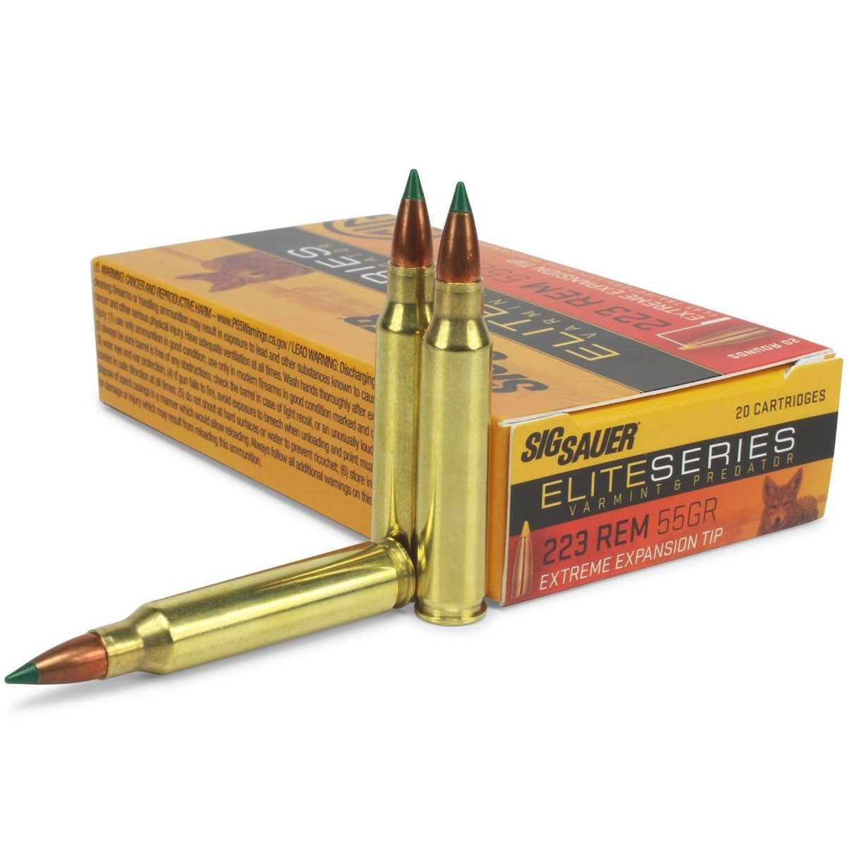 SIG SAUER Varmint Predator 223 Rem 55gr Ammo E223V2-20