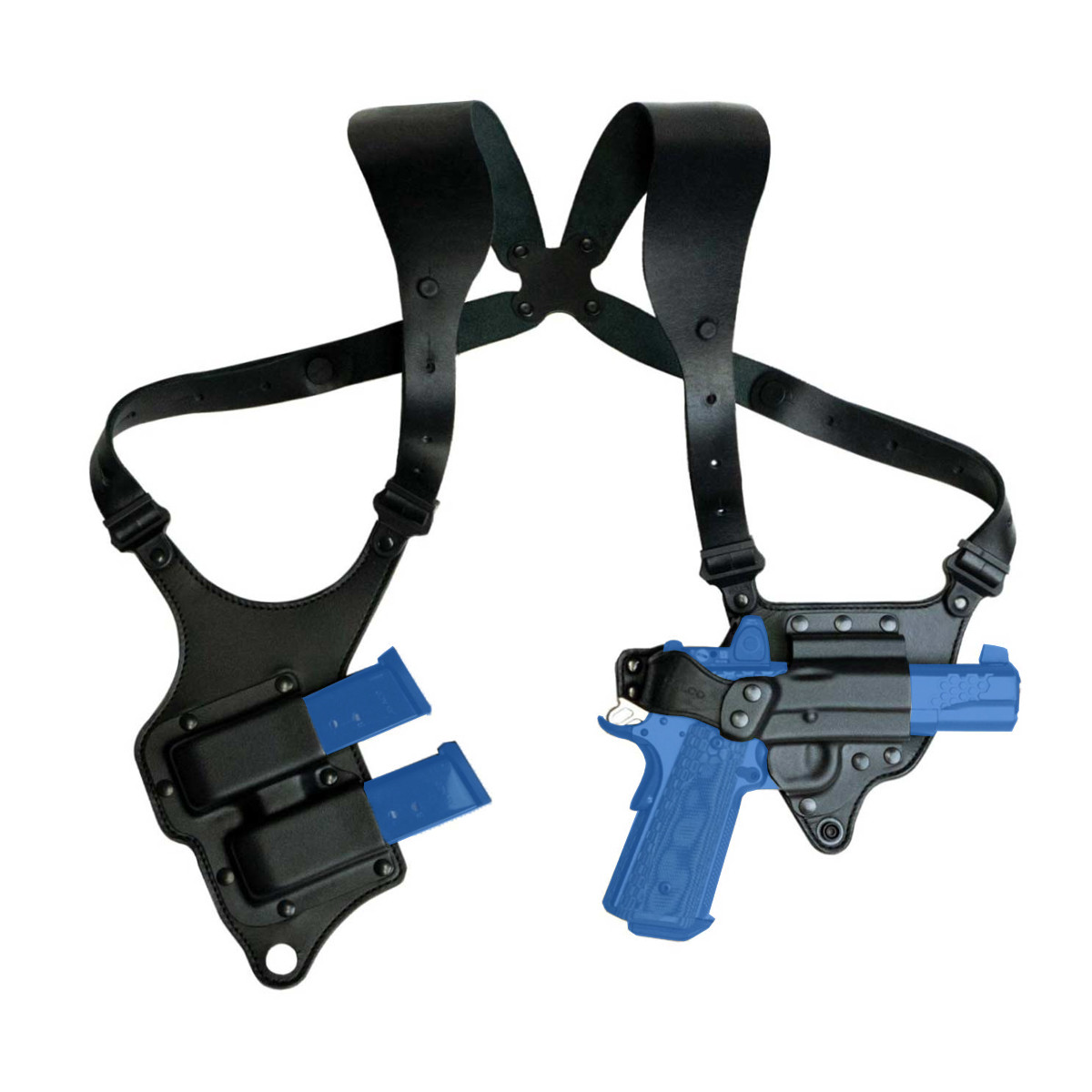 米軍放出品　GALCO TEMP224 ホルスター GALCO Parabellum 2 0 Black RH Shoulder System PB2-224RB