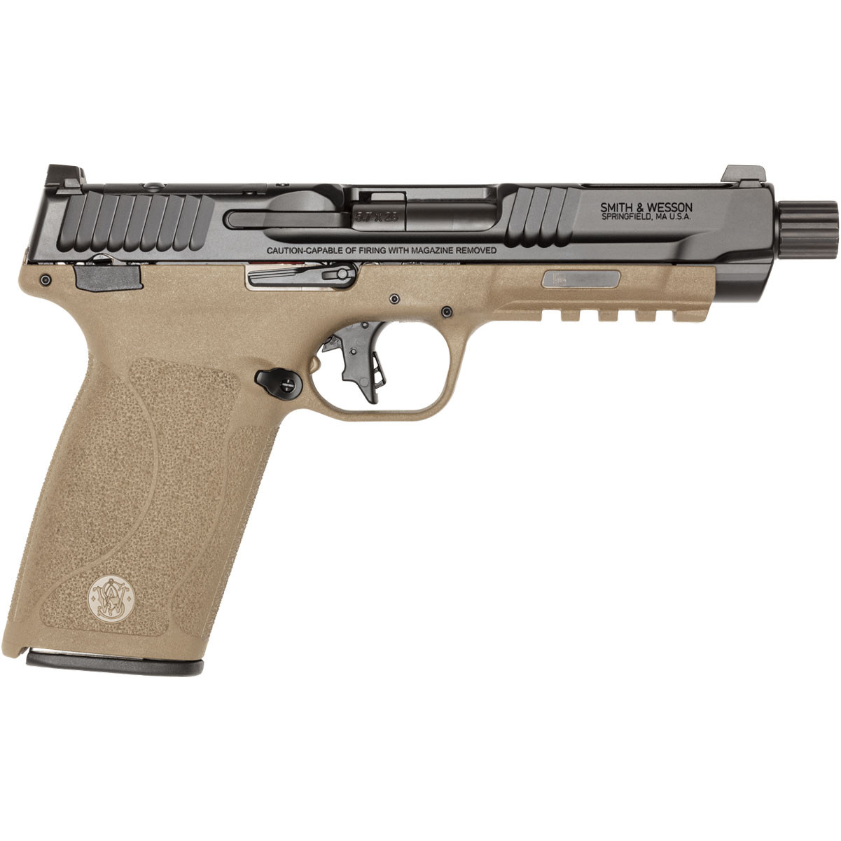 SMITH WESSON MP57 57x28mm 5in 22rd FDE Blk Pistol 14078