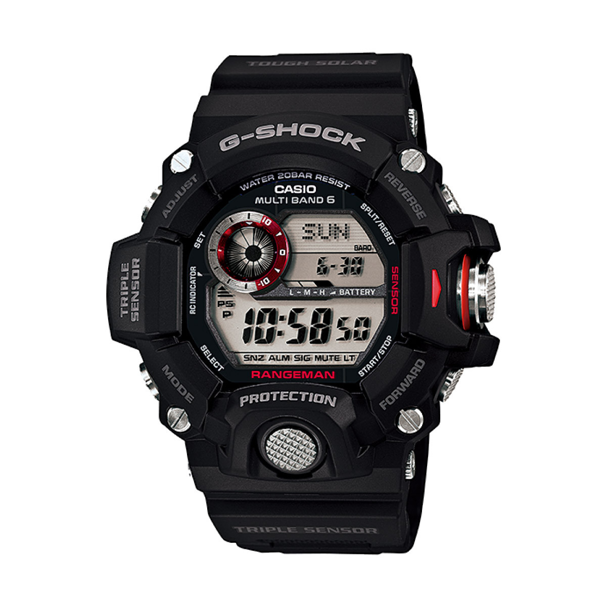 CASIO G-SHOCK RANGEMAN デジタル腕時計 本体 CASIO G Shock Tactical Rangeman Solar Powered Watch
