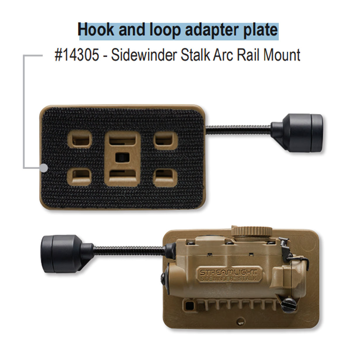 Streamlight SIDEWINDER STALK, ARCマウントセット STREAMLIGHT Sidewinder Stalk ARC Rail Mount