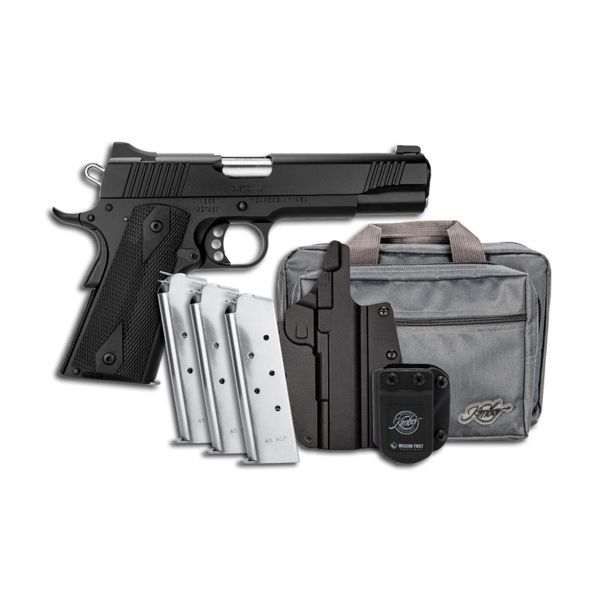 KIMBER Custom LW 1911 45ACP 5in 3 7rd Mag Semi-Automatic Pistol w