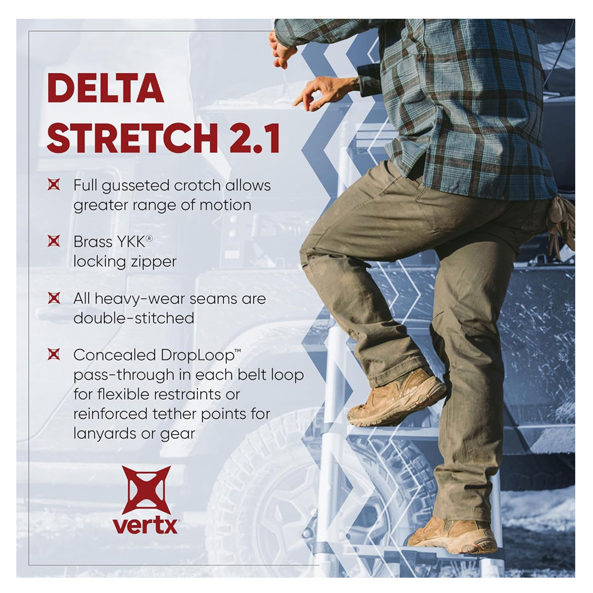 VERTX Delta Stretch Shock Cord Pants F1-VTX1702-SHC