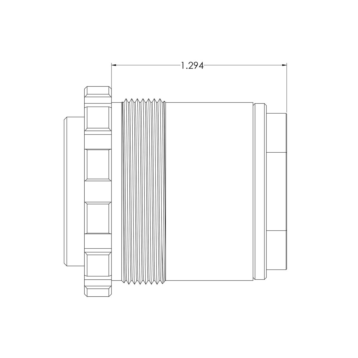 YANKEE HILL MACHINE Heavy Duty 3-Lug Adapter YHM-2050