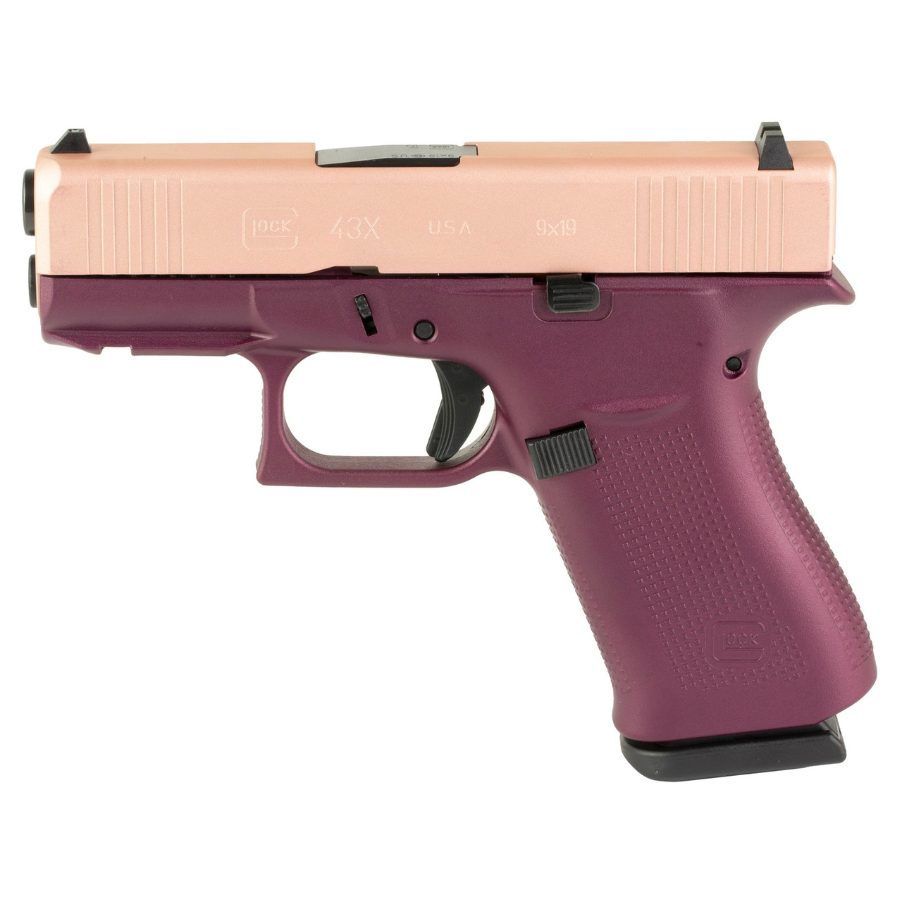 GLOCK 43X 9mm Cherry/Rose Pistol UX4350204FRN-BCFRRGS