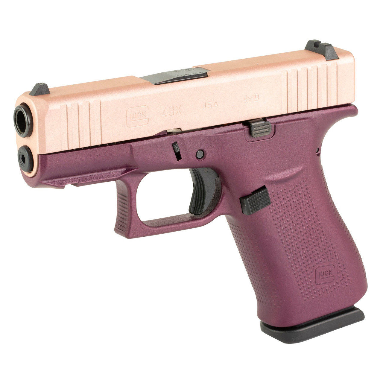 GLOCK 43X 9mm Cherry/Rose Pistol UX4350204FRN-BCFRRGS