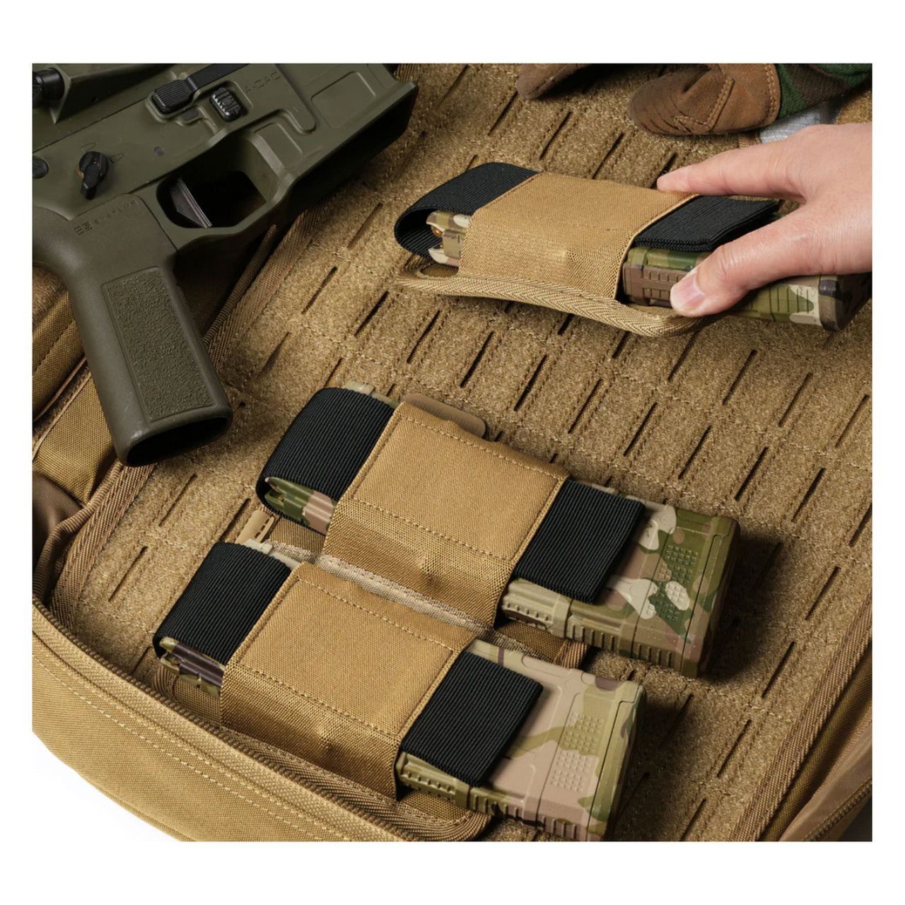 SAVIOR EQUIPMENT AR-15-AK-47 Magazine Holster MP-TNS-RIFXDOU-BK
