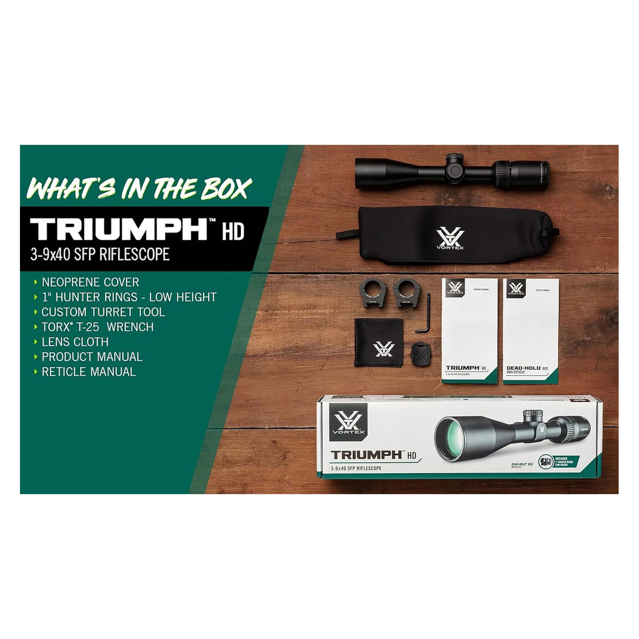 VORTEX Triumph HD 3-9x40 Riflescope TRI-3901