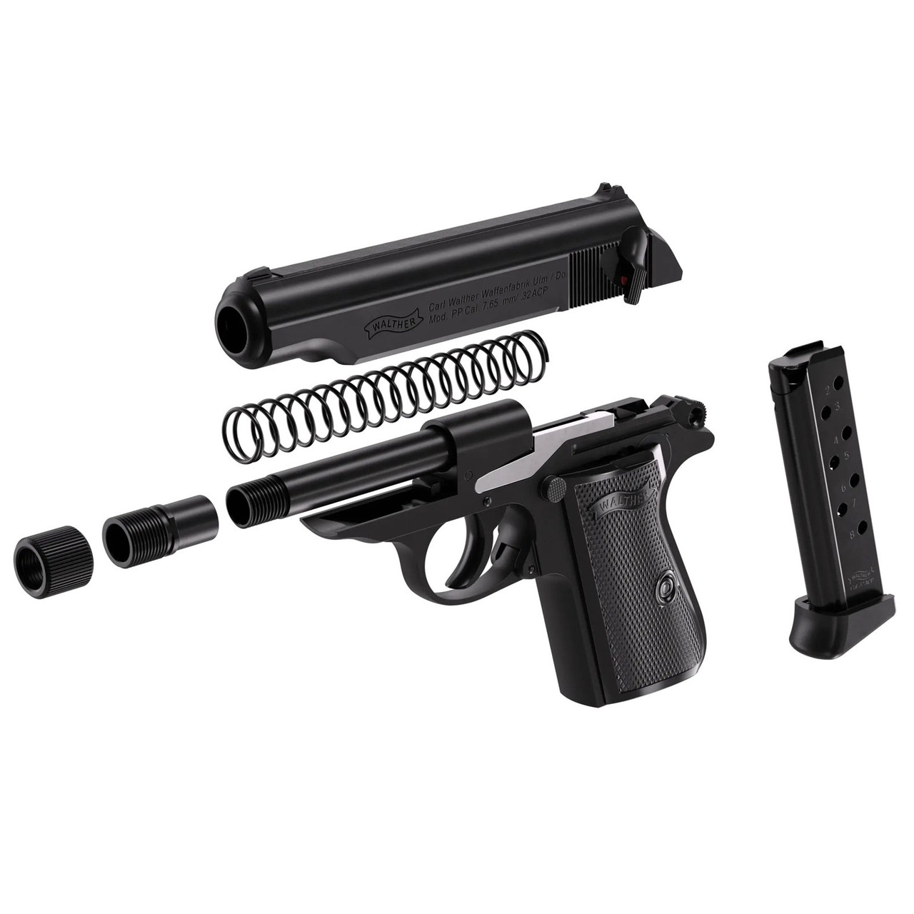 WALTHER PP SD Black 32 ACP Semi-Auto Pistol 4796063