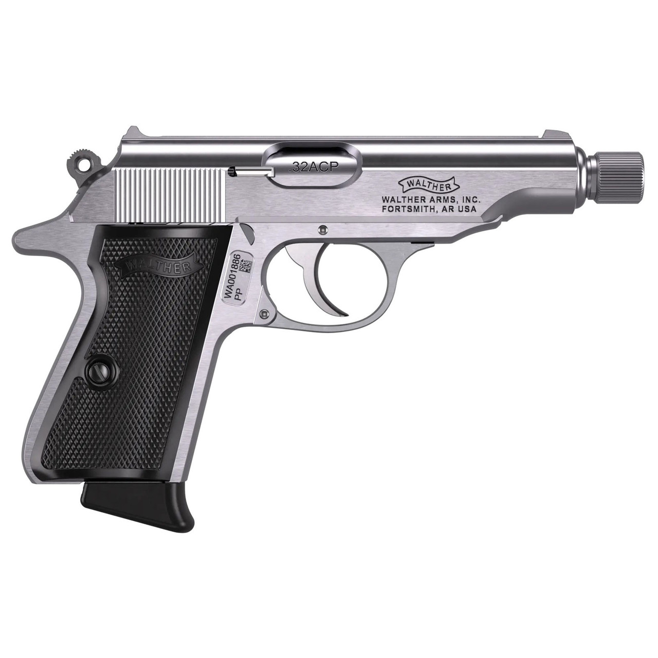 WALTHER PP SD Stainless 32 ACP Pistol 4796062