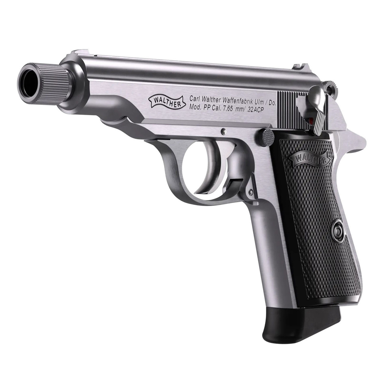 WALTHER PP SD Stainless 32 ACP Pistol 4796062