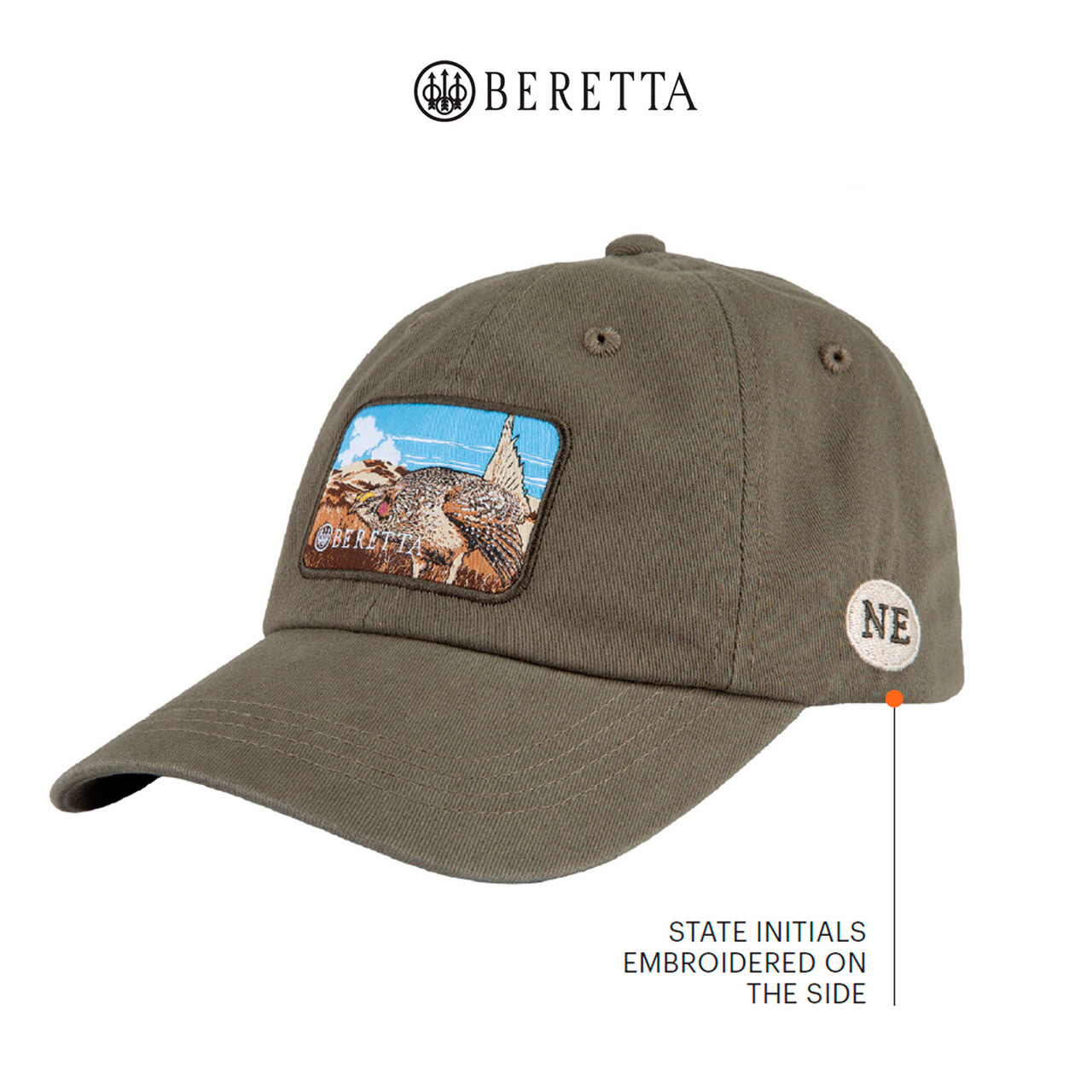 BERETTA Nebraska USA 250 Year Rifle Green Hat BNE67T1562071J