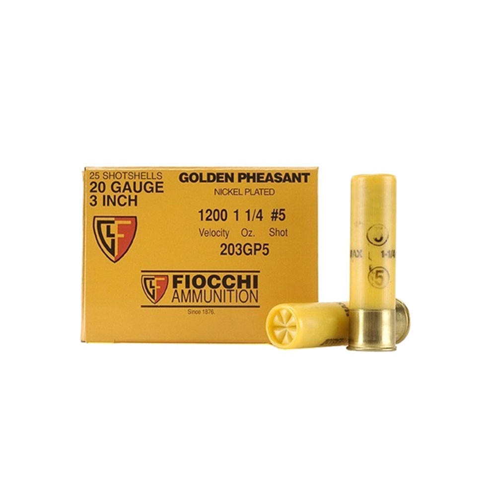 Fiocchi Golden Pheasant 20 Gauge Shotgun Shells 203GP5