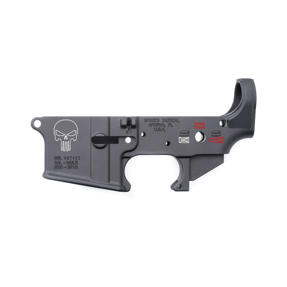 Spikes Punisher Color Filled Lower Receiver STLS015-CE