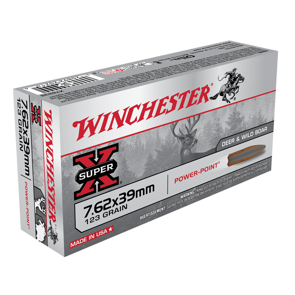 WINCHESTER Super-X 762x39mm 123Gr PP 20rd Ammo X76239