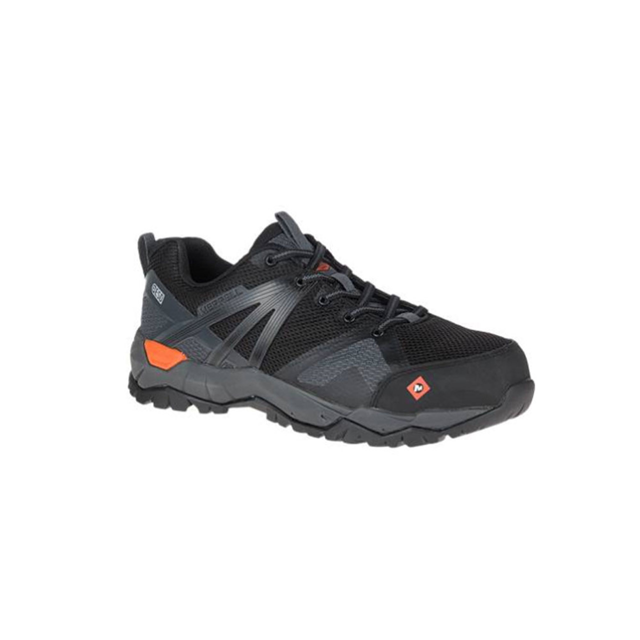 merrell black work shoes