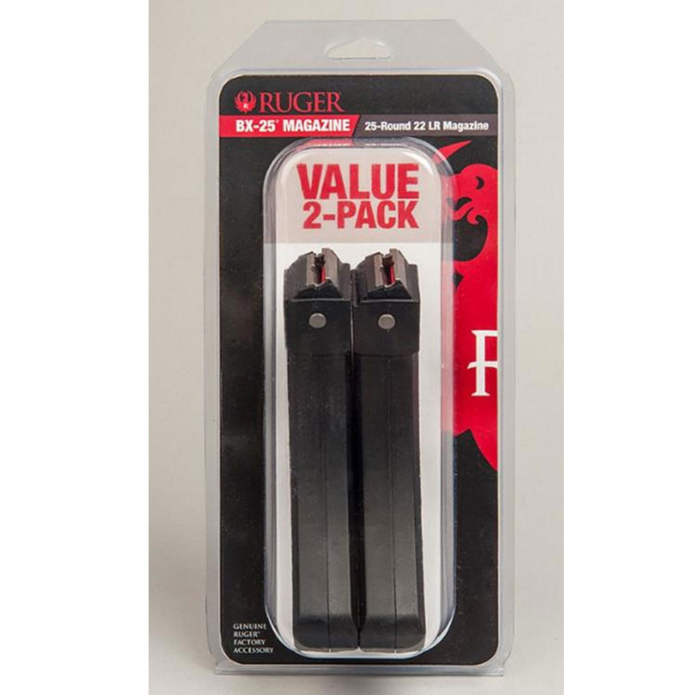 RUGER BX-25 Value Pack Two 10-22 25rd Mags 90548