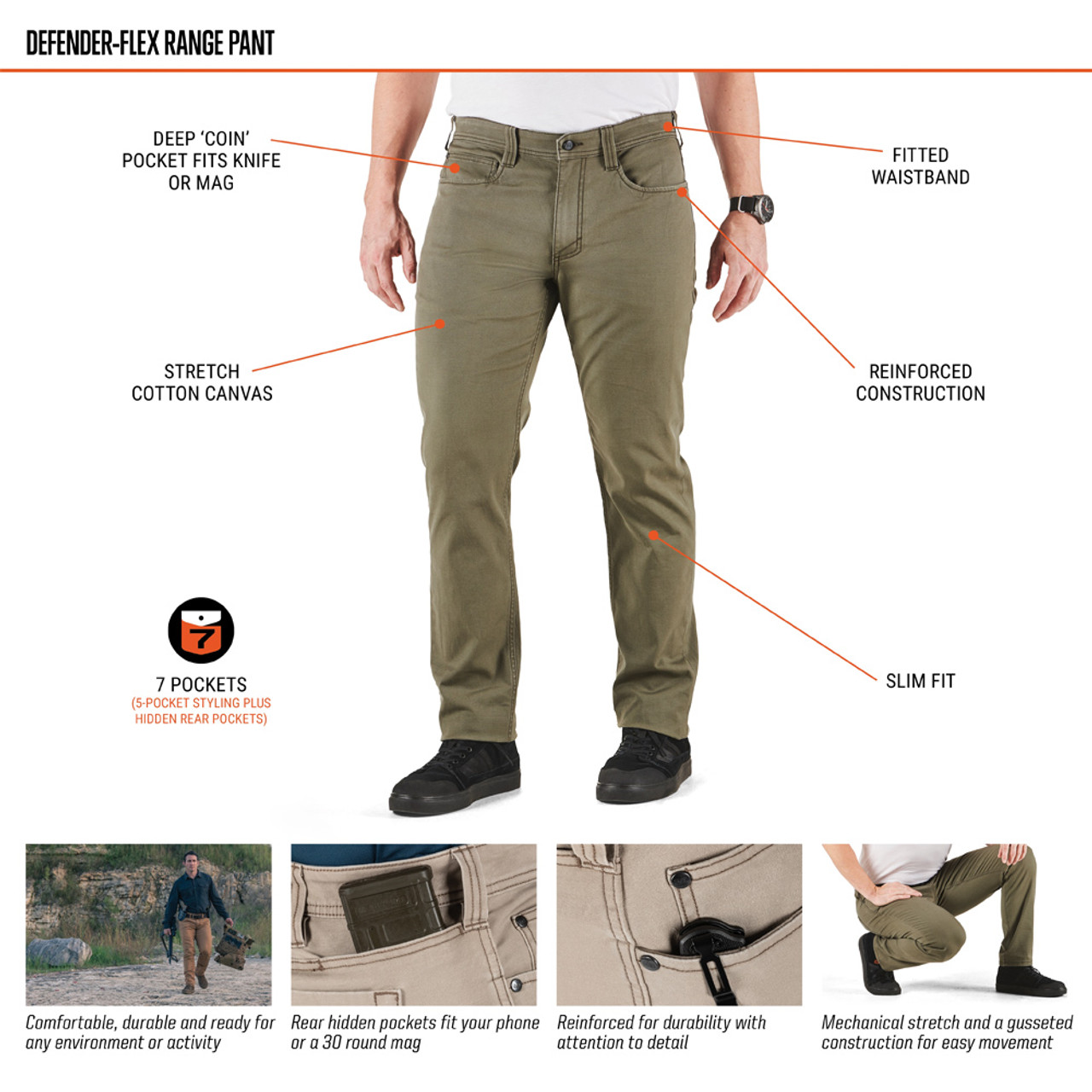 5.11 TACTICAL Defender-Flex Range Pant 74517