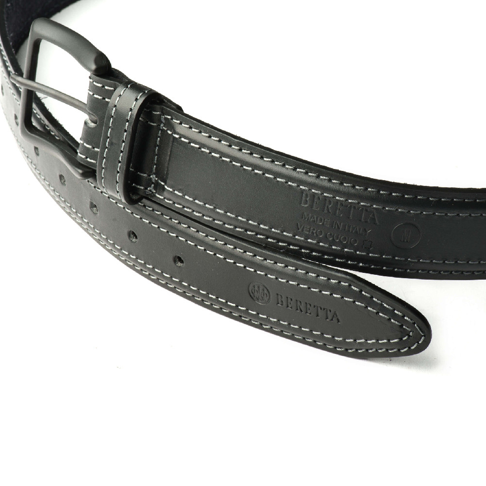 BERETTA Tactical Black Leather Belt Size 32 E02089