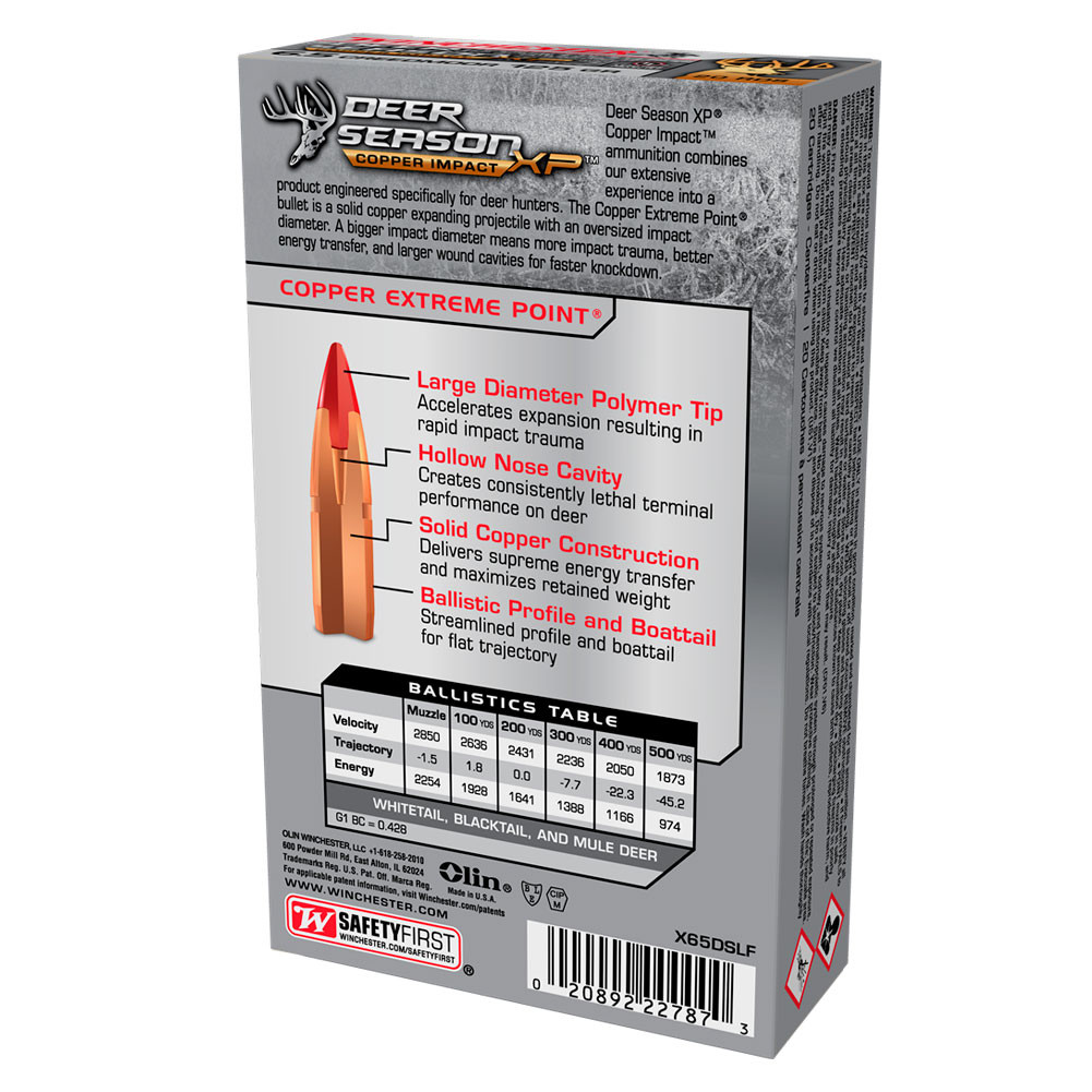 WINCHESTER AMMO Deer Season XP Ammo X65DSLF
