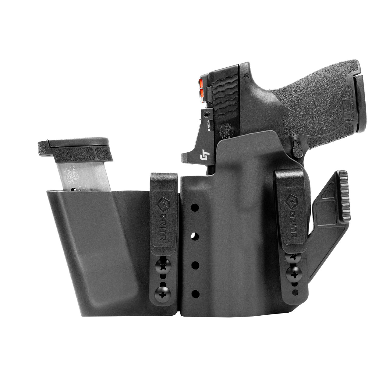 SMITH & WESSON M&P 9 Shield Plus Pistol, GRITR LH No Rail Holster