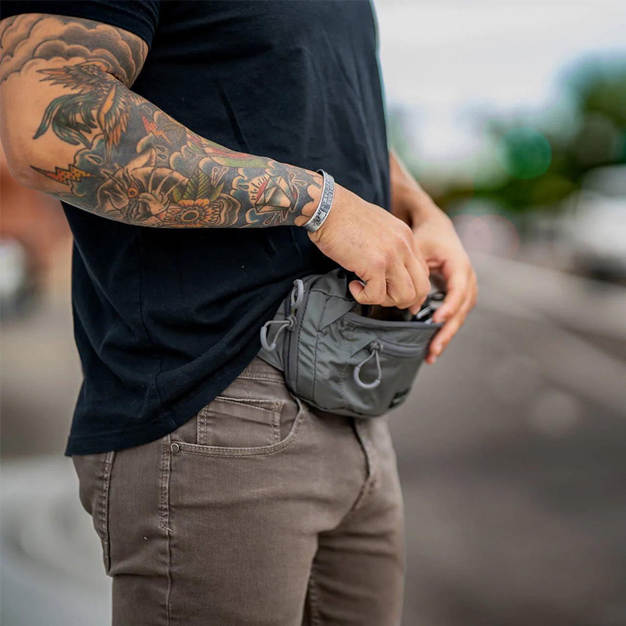 EBERLESTOCK Bando Gray Bag L2GY
