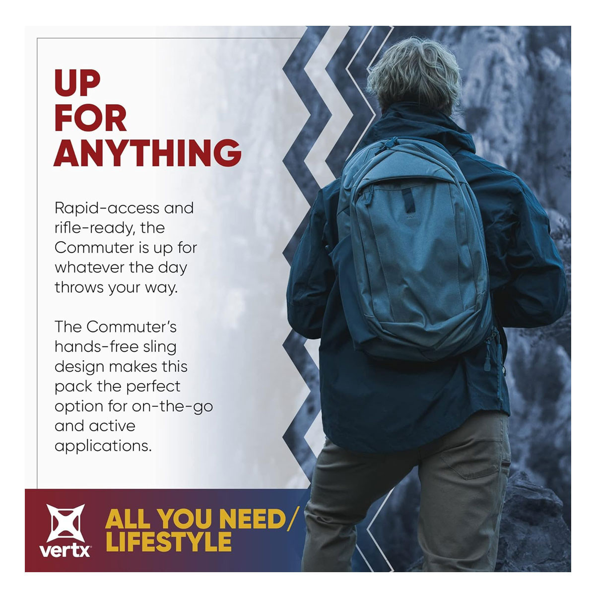 VERTX Commuter Sling Bag F1-VTX5012-HOD-OD