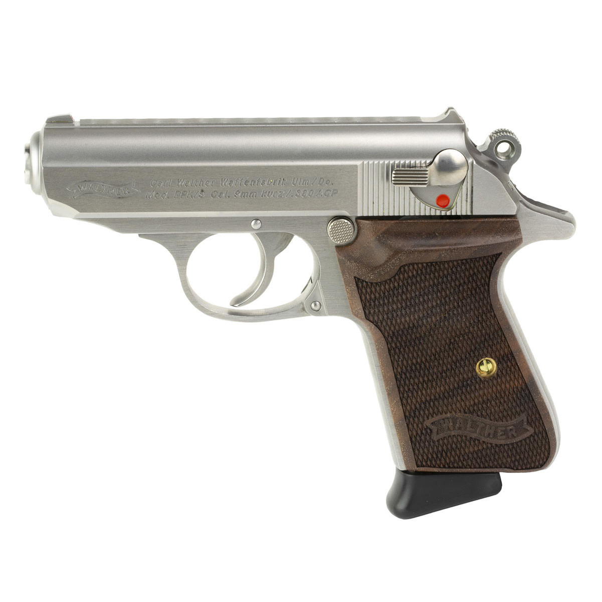 WALTHER PPK-S 380ACP Walnut Stainless Pistol 4796004WG