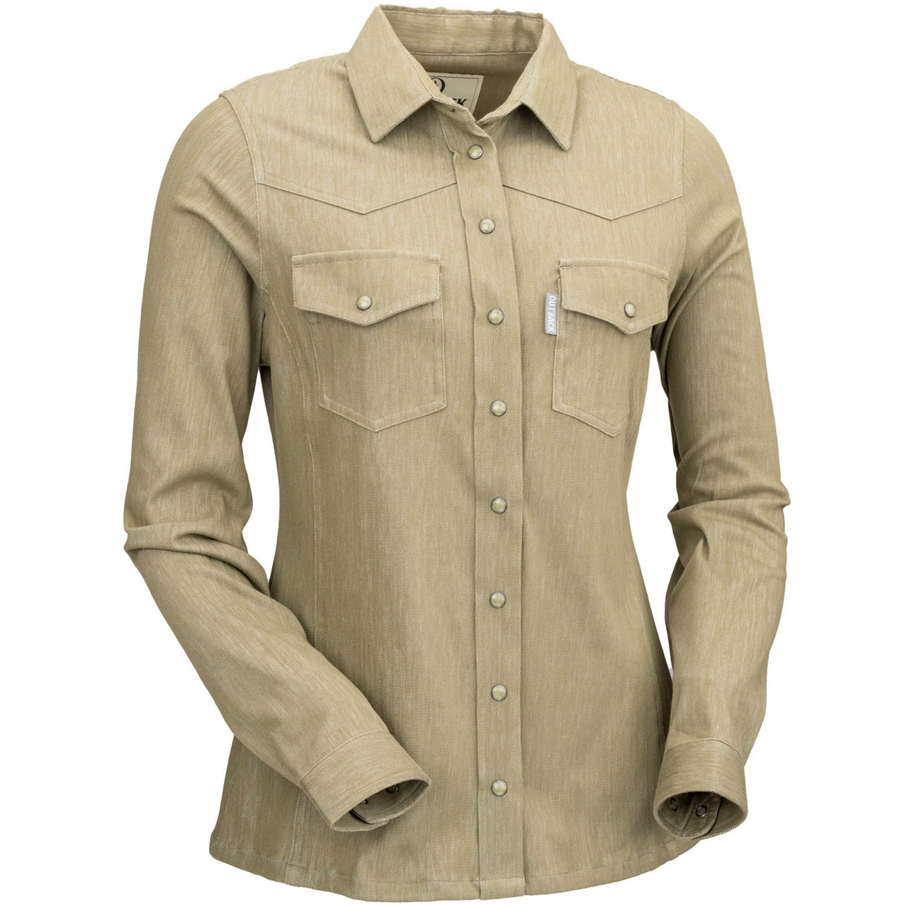 OUTBACK TRADING Women Kat Olive Green Shirt 42246-OLV