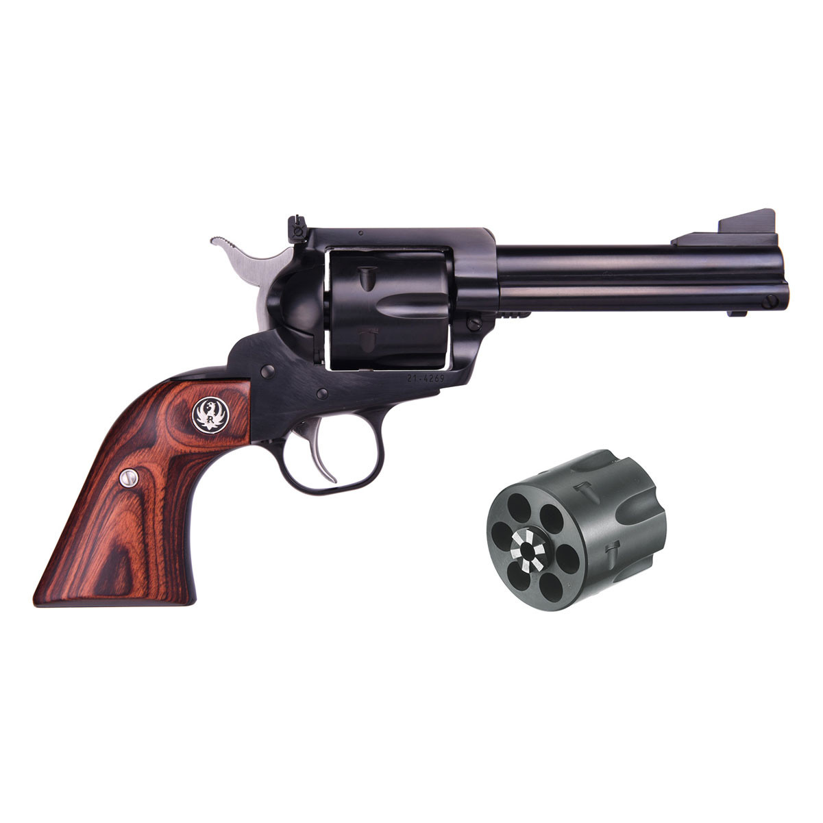 RUGER Blackhawk Flattop Revolver Hardwood Grips 5244