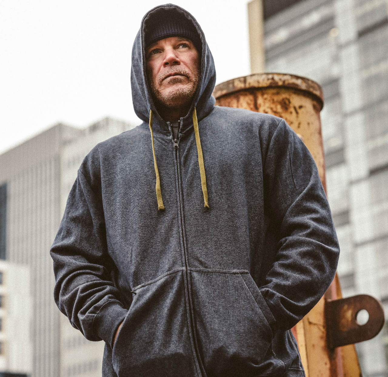 VIKTOS Drawdown Navy Heather Hoodie 17038