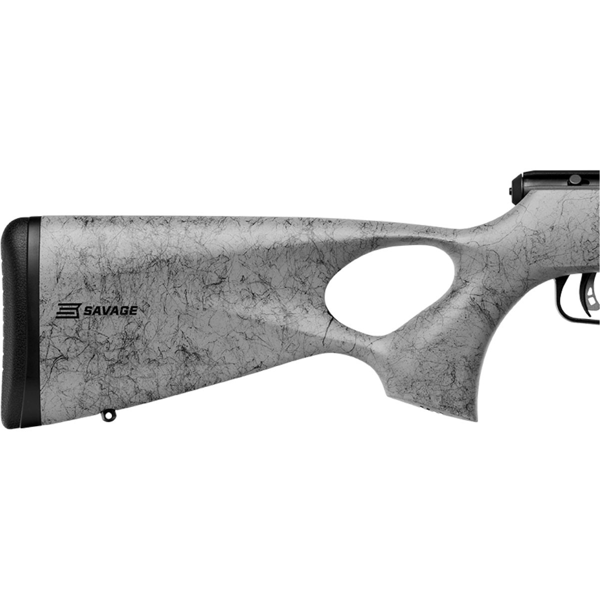 SAVAGE B17 Timber Thumbhole 17 HMR 18in Rifle 70818