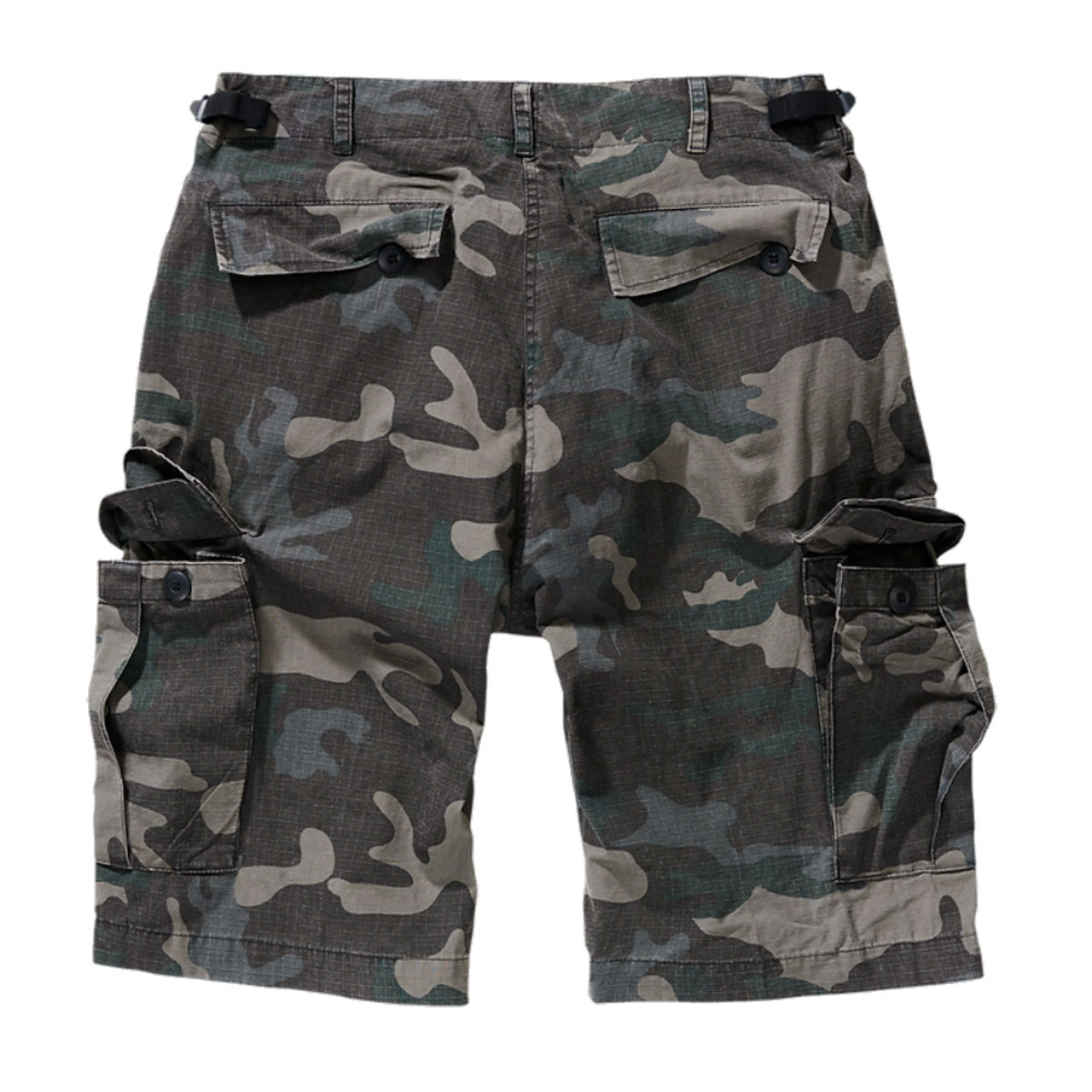 BRANDIT INDIVIDUAL WEAR Mens BDU Ripstop Dark Camo Cargo Shorts