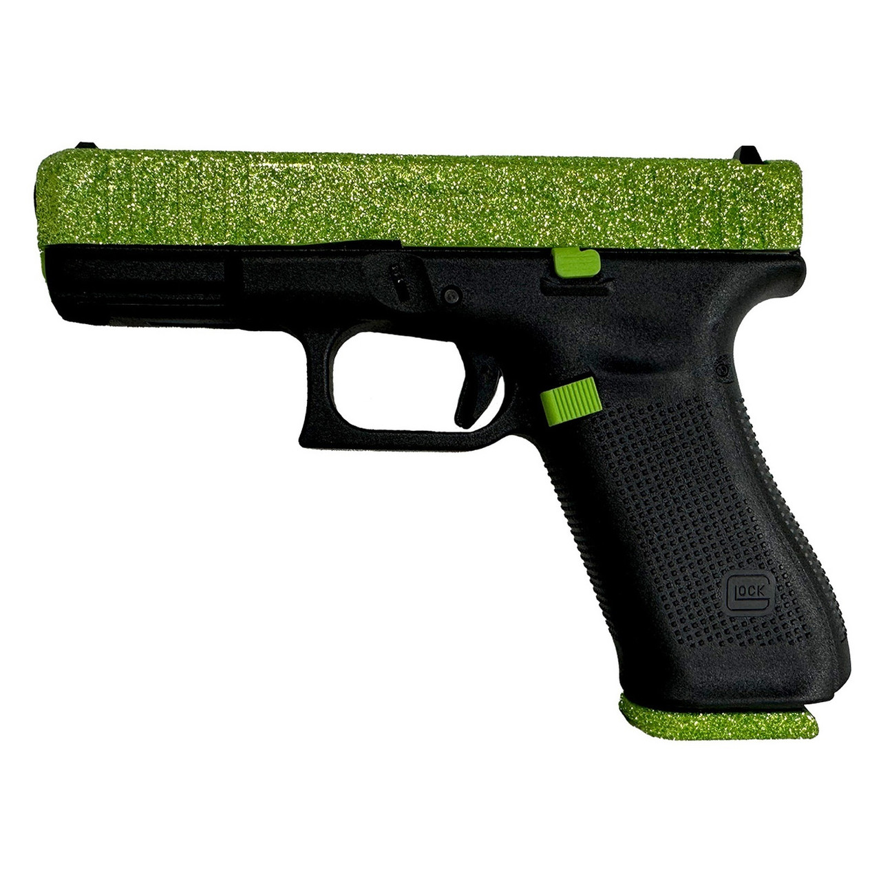 GLOCK 45 Gen5 Zombie Green Glitter Pistol PA455S203ZGGG