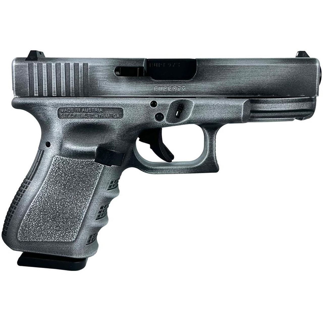 GLOCK 19 Gen 3 Crushed Silver Pistol UI1950203MODCSD