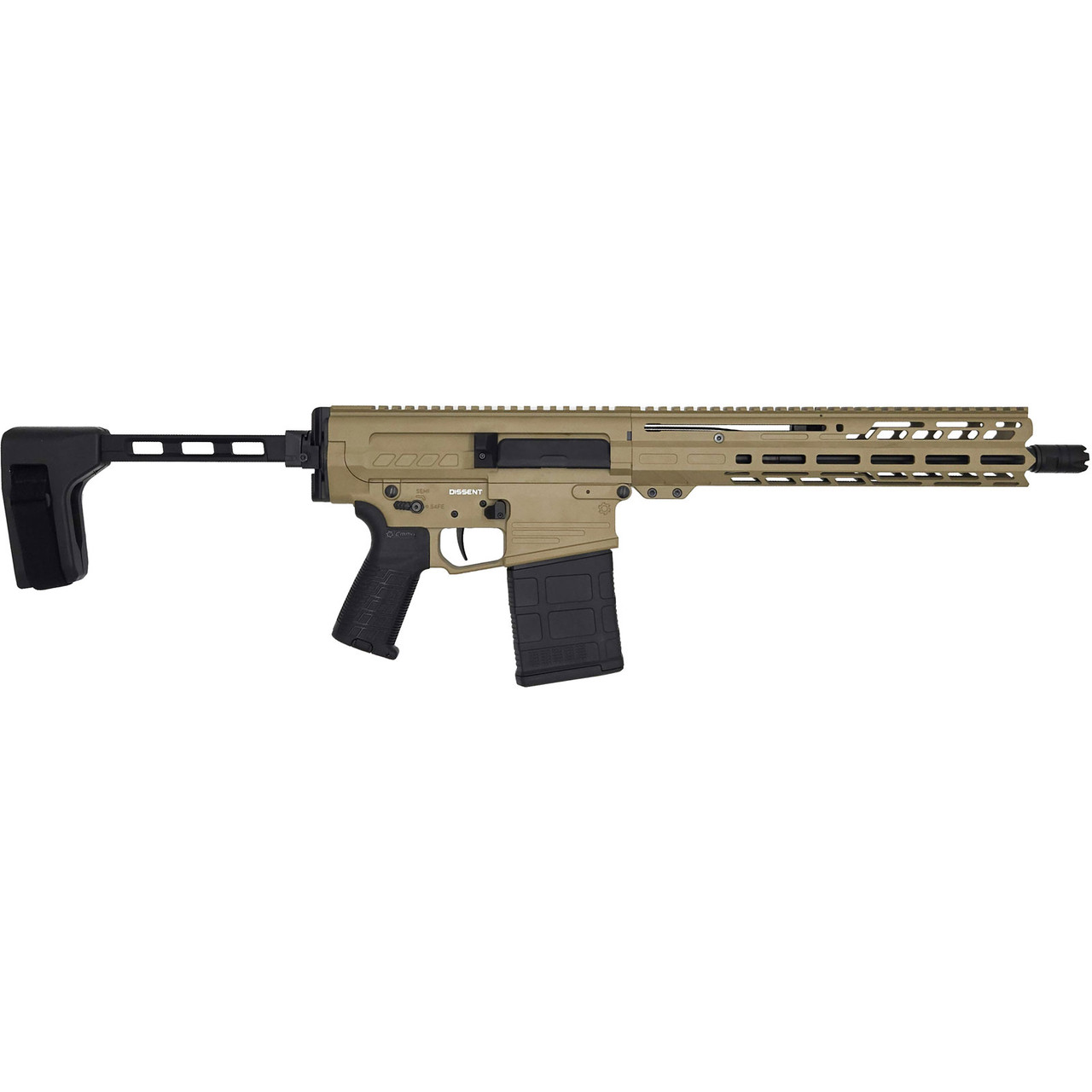 CMMG Dissent Mk3 8 6 BLK Coyote Tan Pistol 33A380C-CT