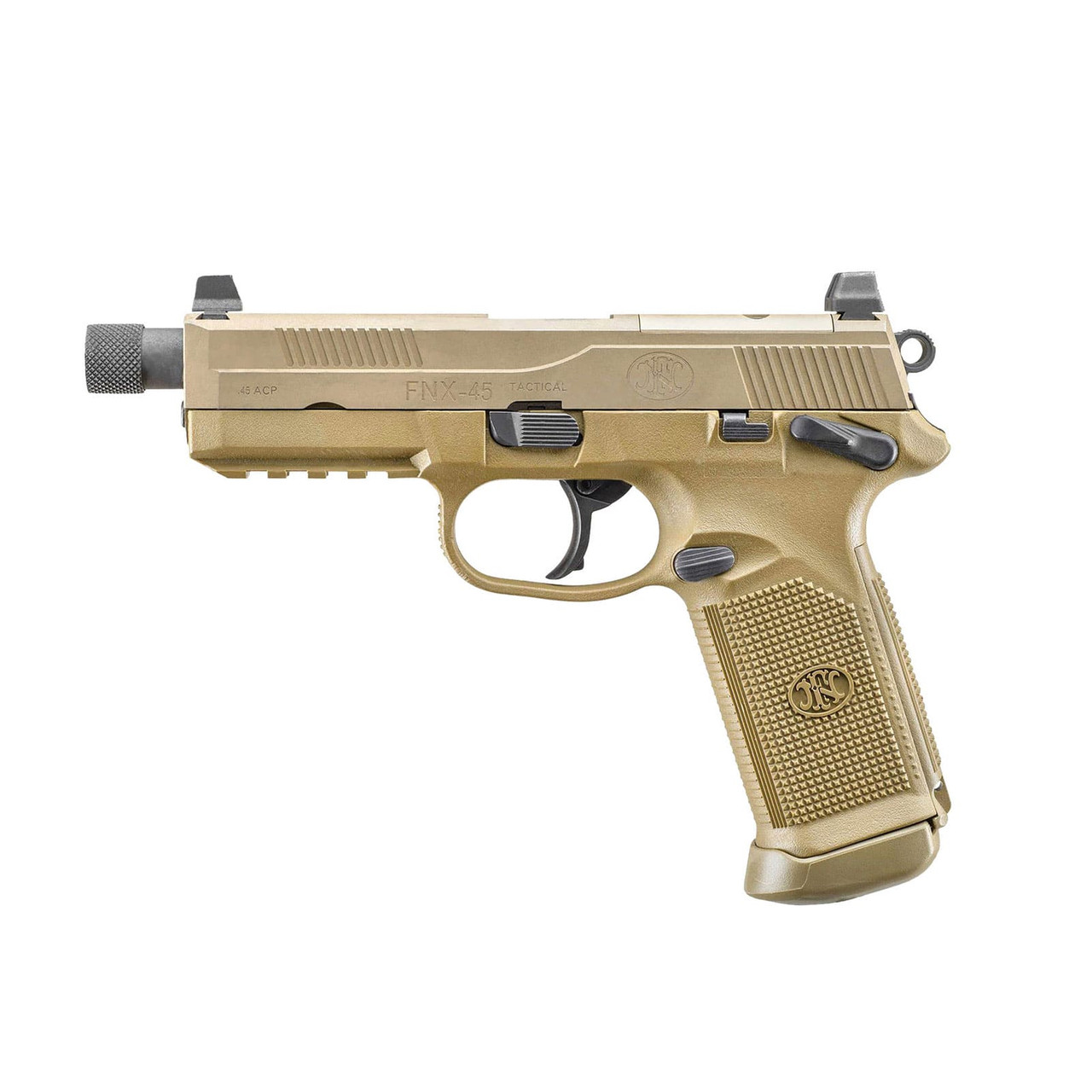 FN FNX-45T 45 ACP FDE Pistol with Holosun 407C 66102270
