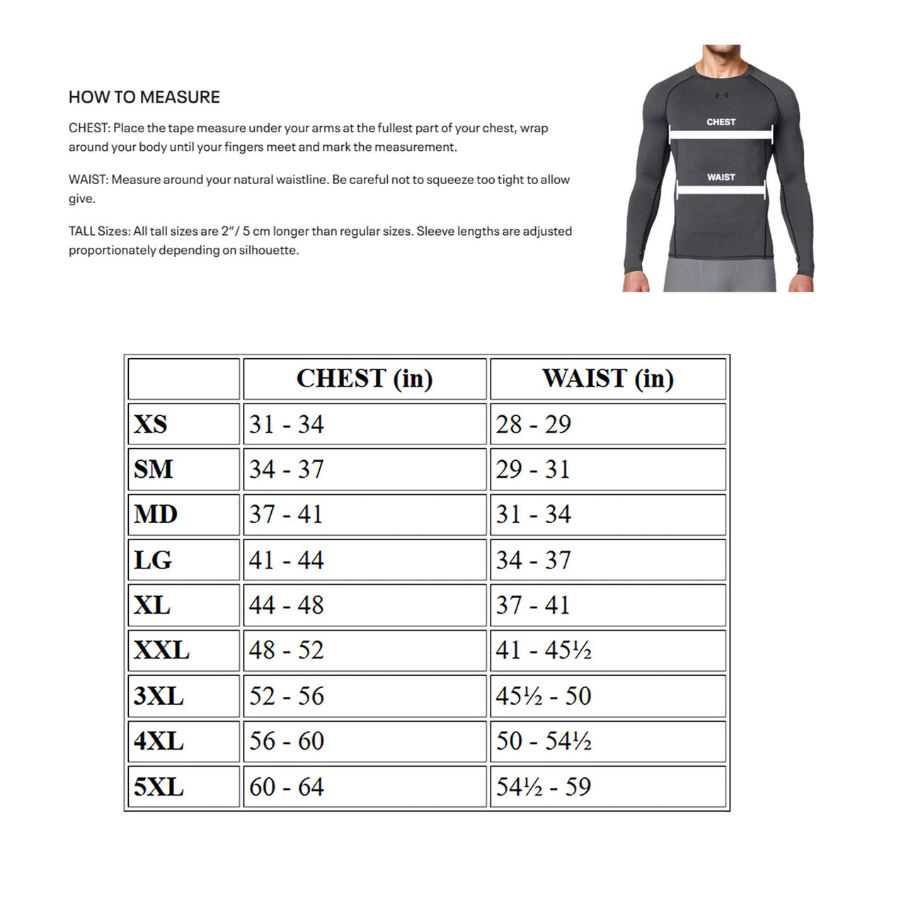 ♦︎UNDER ARMOUR ♦︎Ｌ(ＬＧ)サイズ UNDER ARMOUR RIVAL QUARTER ZIP SIZING CHART-www.amerasport.com