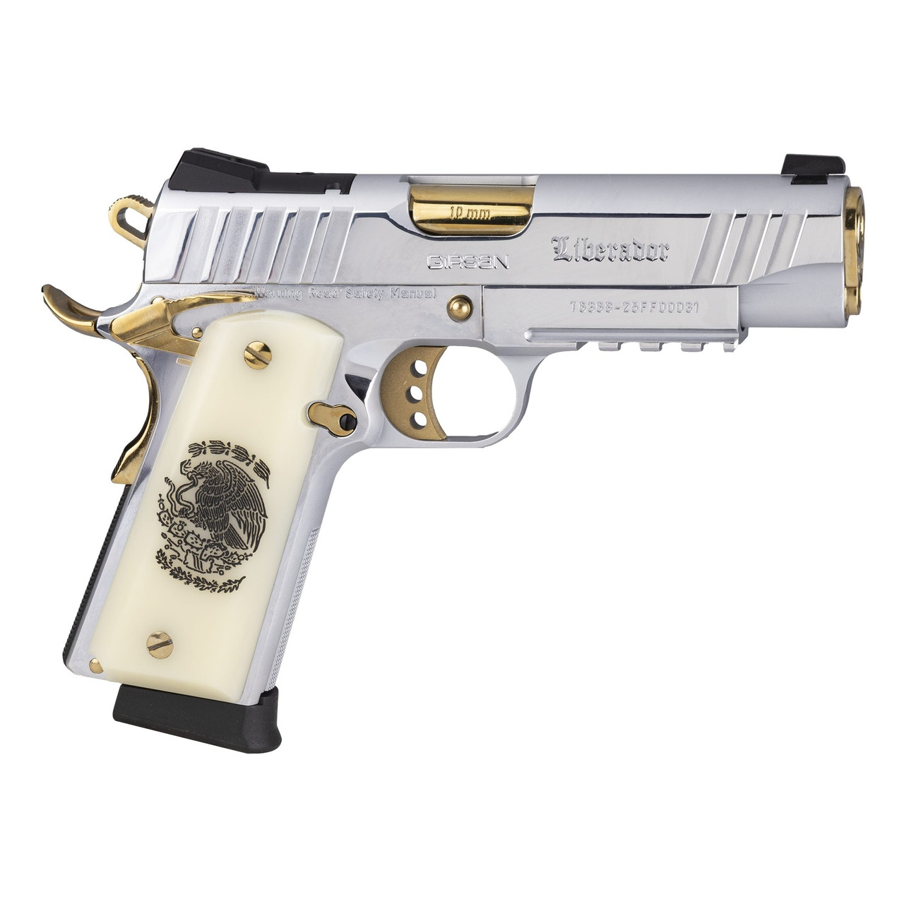 GIRSAN MC1911 C Liberador 10mm Gold/Pearl Pistol 391620