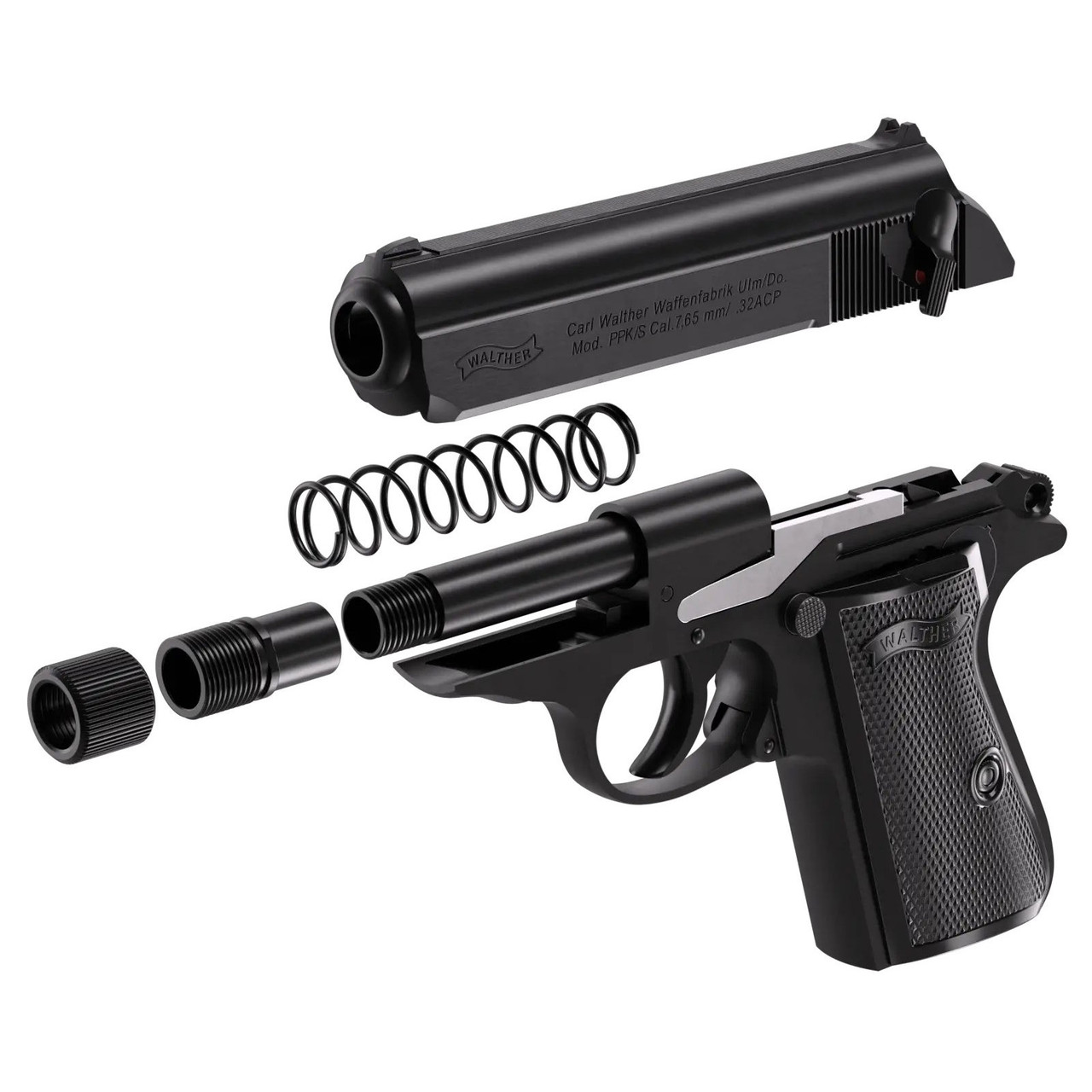 WALTHER PPK-S SD Black 32 ACP Semi-Auto Pistol 4796059 WALTHER PPK-S SD Black 32 ACP Semi-Auto Pistol 4796059
