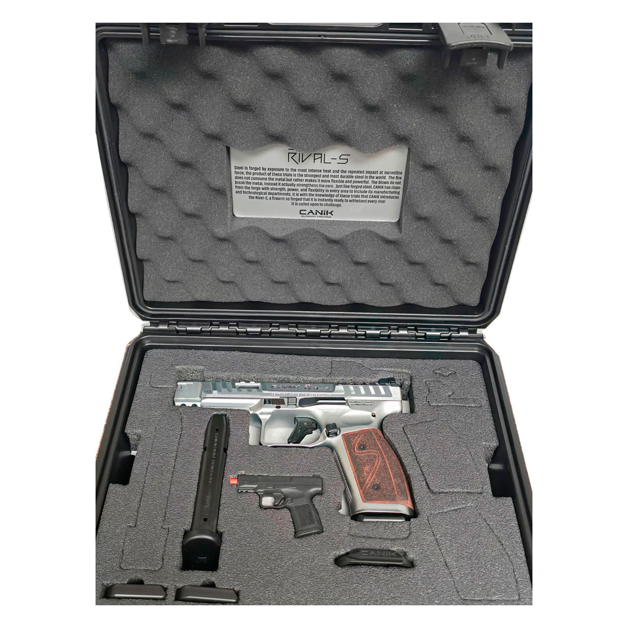 CANIK Rival-S 9mm Steel Frame Rosewood Pistol HG7010CR-N