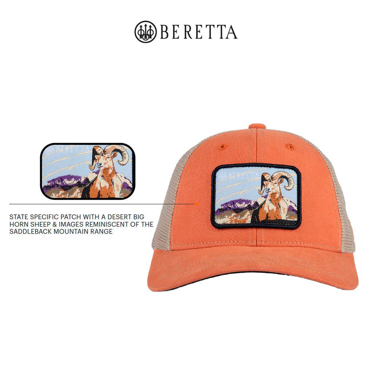 BERETTA Arizona USA 250 Year Pumpkin/Khaki Hat BAZ12T16750226