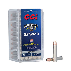 CCI Uppercut 22 WMR 40 Grain 50rd JHP Rimfire Ammunition (22WMRUP)