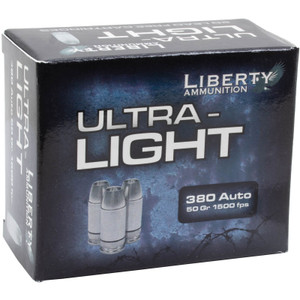 LIBERTY AMMUNITION Ultra-Light .380 Auto 20rd 50gr Ammo (LA-UL-380-055)