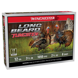 WINCHESTER AMMO Long Beard Tungsten 12Ga 3.5in 2 3/4oz #8 Shotgun Shells (LBT12L8)